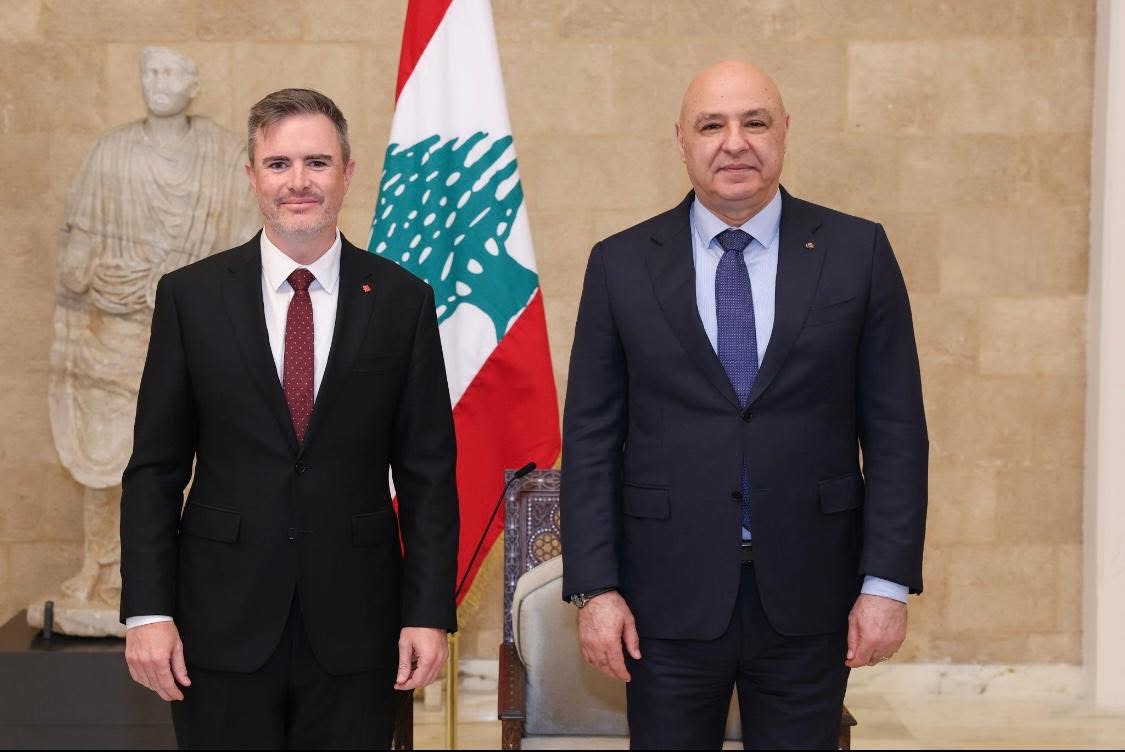 سفير كندا الجديد يقدم أوراق اعتماده إلى رئيس الجمهورية اللبنانية