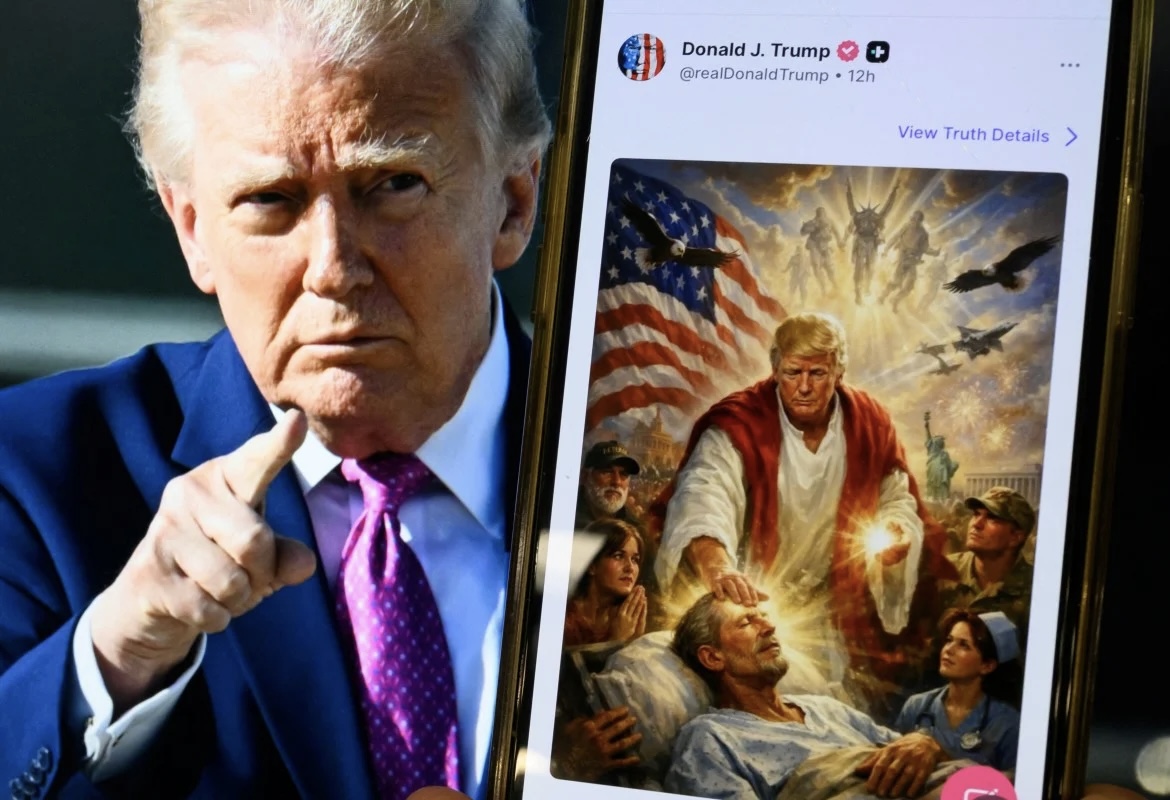 ترامب يحذف صورة "المسيح"... ويعلّق: أنا بالفعل أُعالج المرضى!